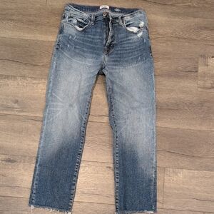 Kensie Men's Faded Blue Straight Jeans